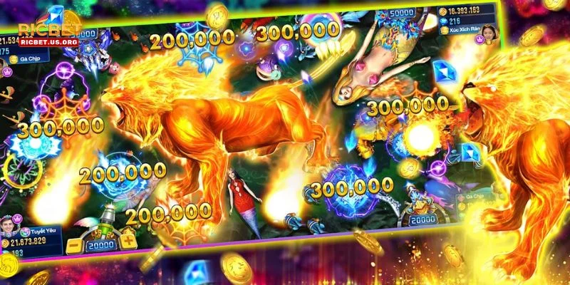 Game săn cá Long vương tại RICBET có tỷ lệ thưởng hấp dẫn.